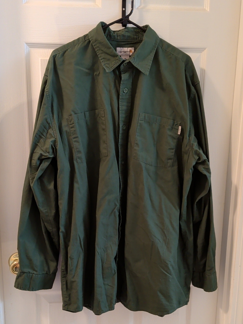 Carhartt Olive Green Lightweight Shirt Jacket